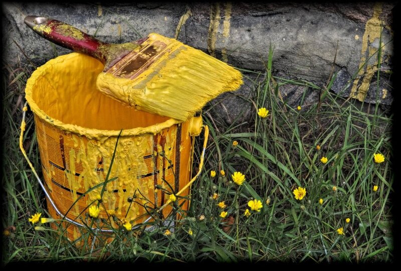 Yellow Paint Bucket