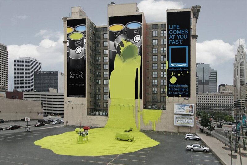 Yellow Paint Spill