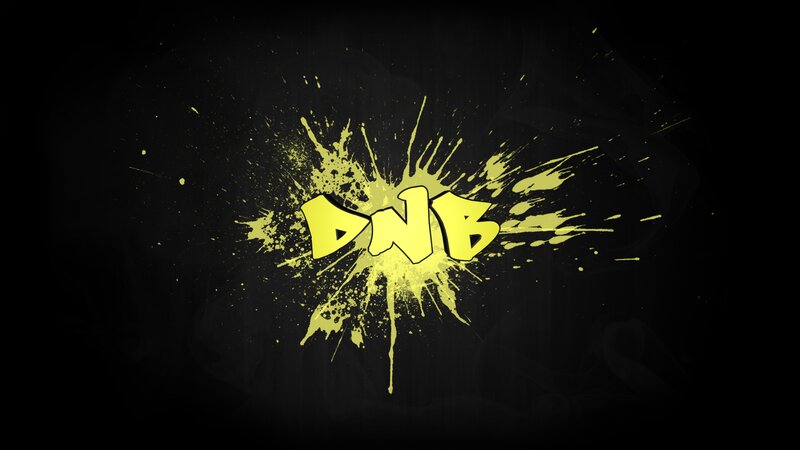 Yellow Paint Splatter — Black