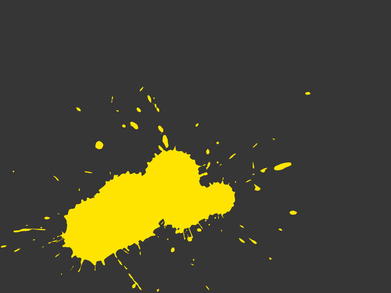 yellow paint splatter
