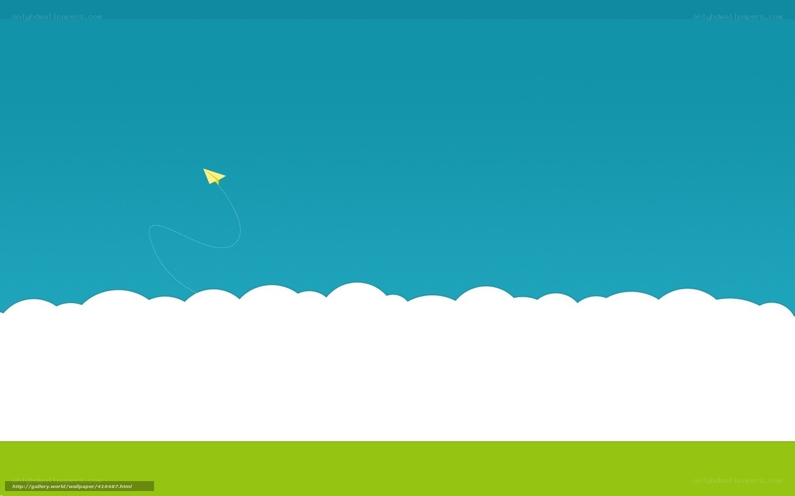 yellow paper airplane flying