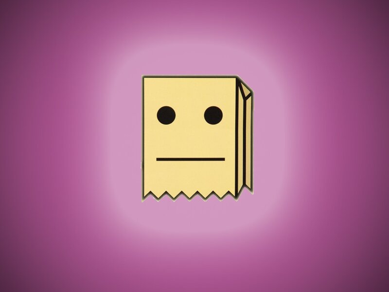 Yellow Paper Bag Character