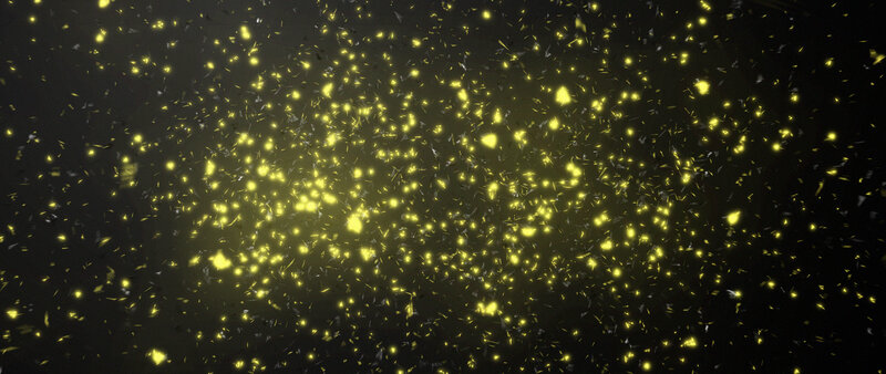 Yellow Particles in Dark Space