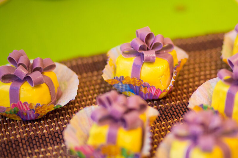 Yellow Pastries with Bows