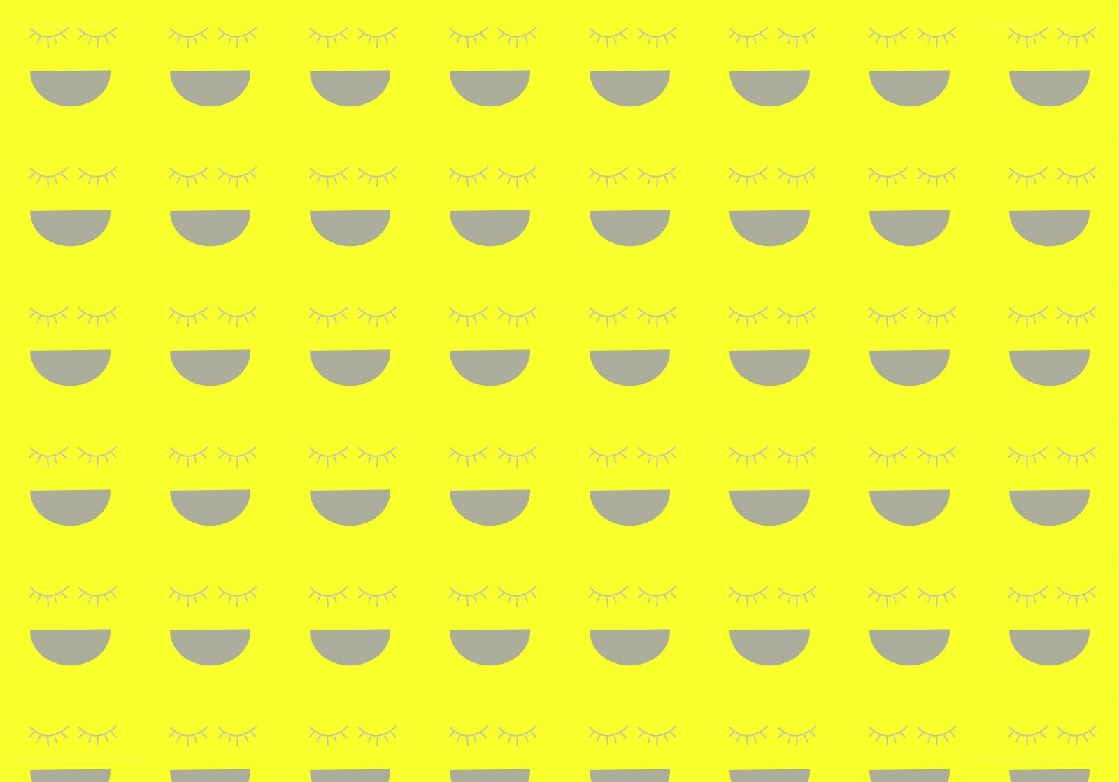 yellow pattern with eyes