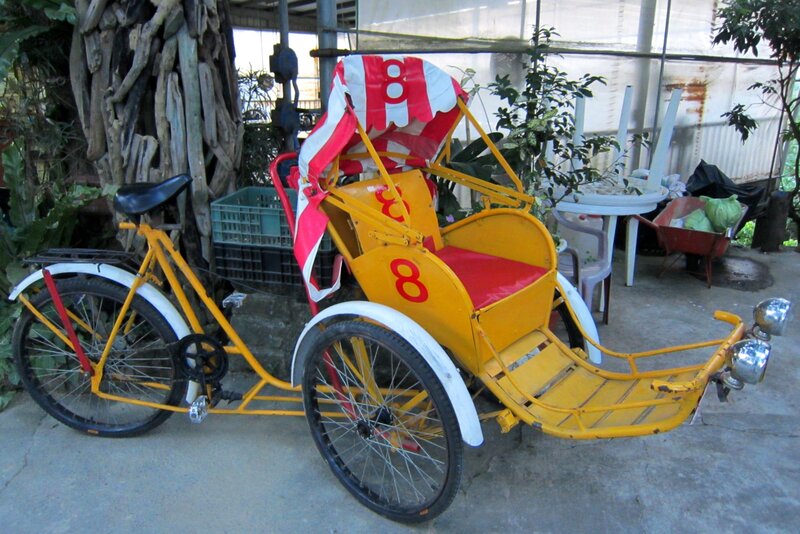 Yellow Pedicab Rickshaw