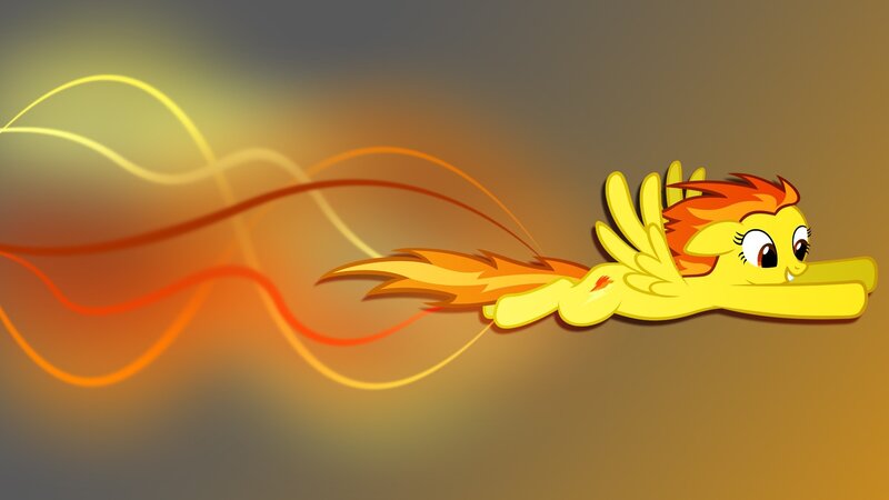 Yellow Pegasus Flying — Dynamic