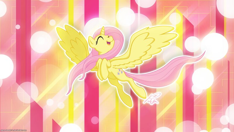 Yellow Pegasus Pony — Pink