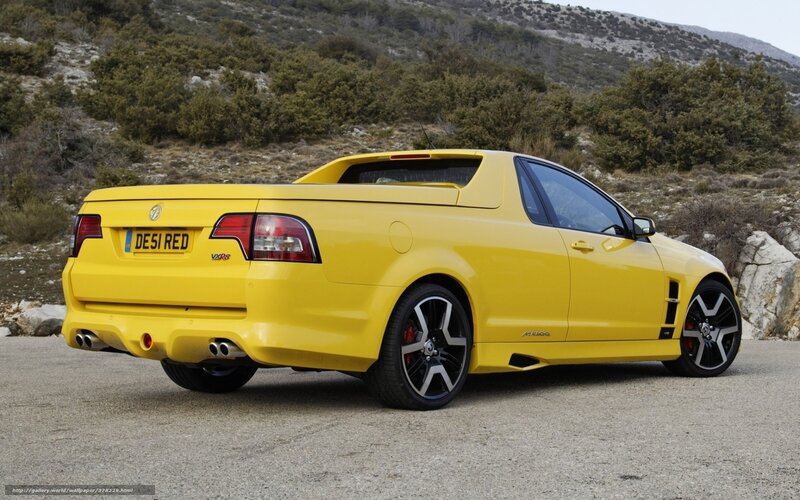 yellow performance pickup truck