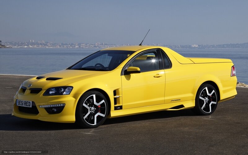 yellow performance pickup truck