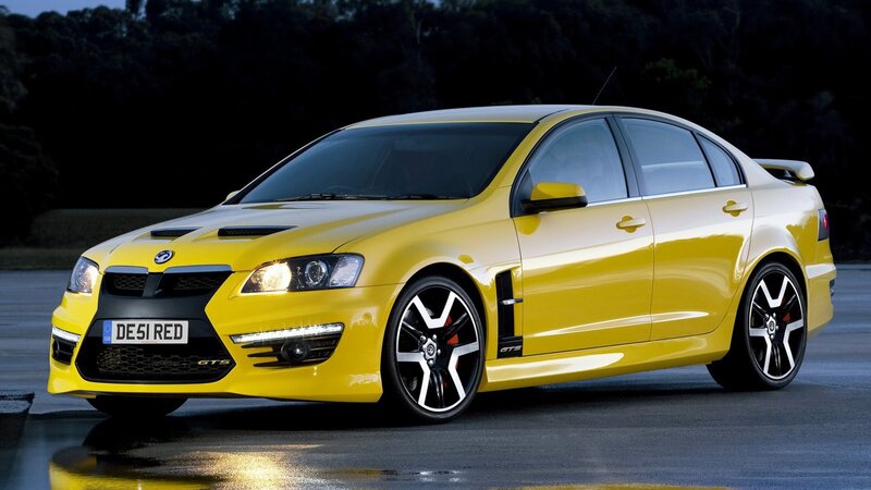 Yellow Performance Sedan — Dramatic, Night, Photograph, Car