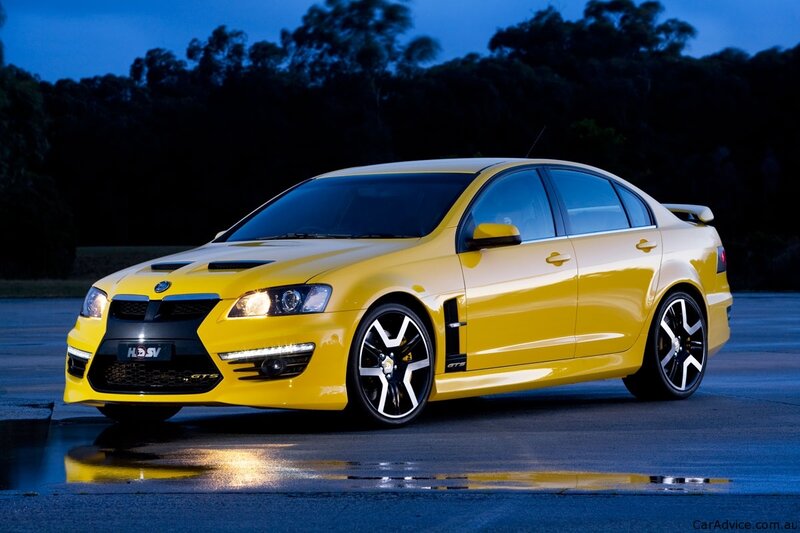 Yellow Performance Sedan — Dramatic