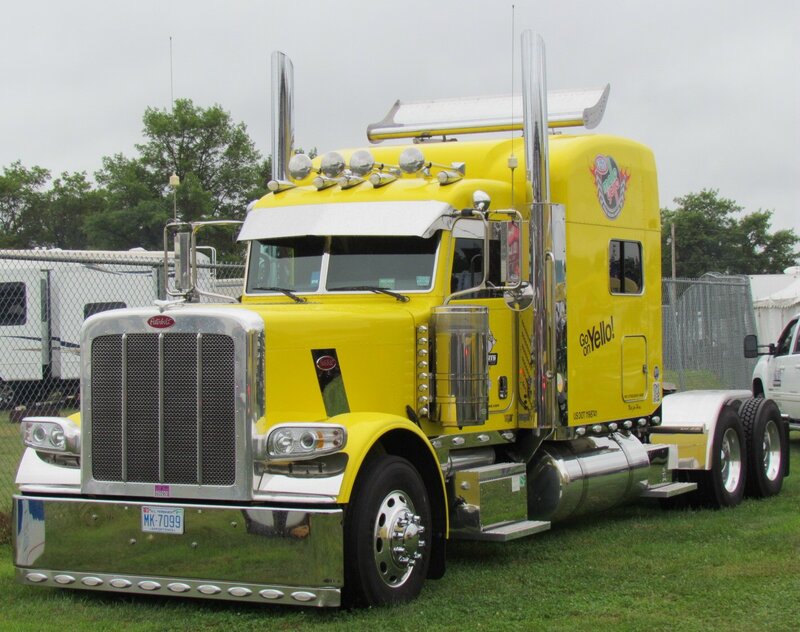 Yellow Peterbilt Truck