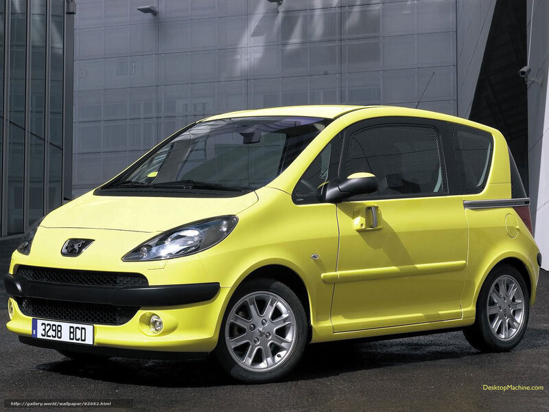 Yellow Peugeot 206 SW