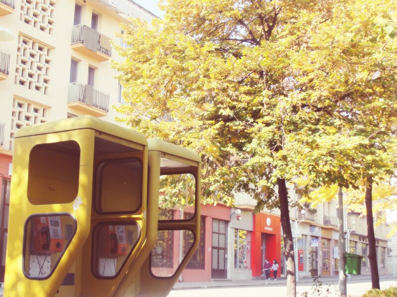 Yellow Phone Booths