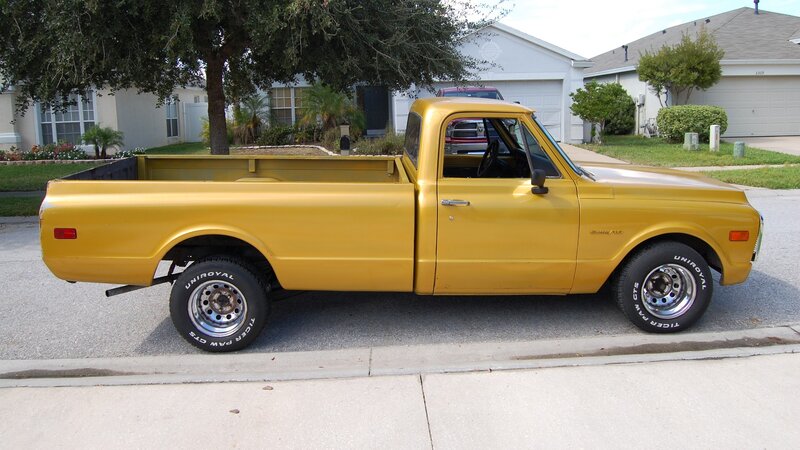 Yellow Pickup Truck — Calm, Afternoon