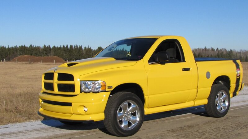 Yellow Pickup Truck — Clear