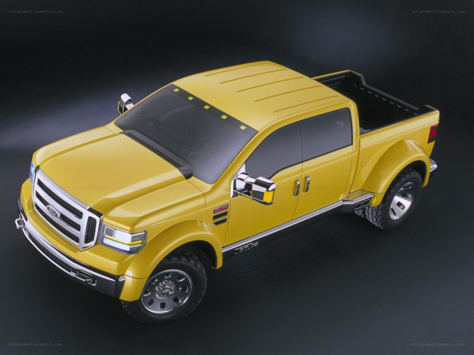 yellow pickup truck concept