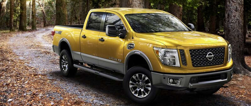 Yellow Pickup Truck — Natural