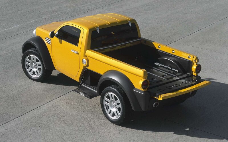 Yellow Pickup Truck — Neutral, Afternoon