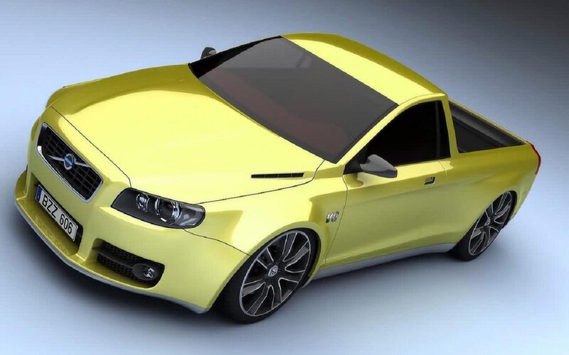 Yellow Pickup Truck — Neutral