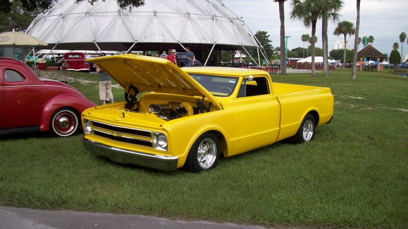 Yellow Pickup Truck — Outdoor, Afternoon, Photograph