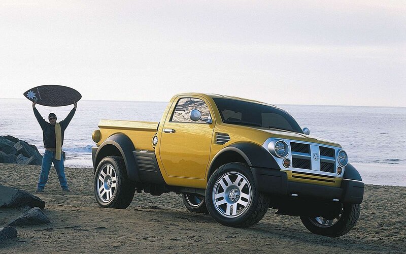 Yellow Pickup Truck — Serene, Afternoon