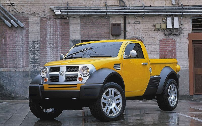 Yellow Pickup Truck — Urban