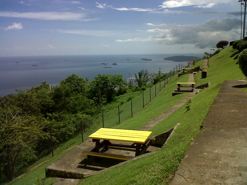 Yellow Picnic Tables