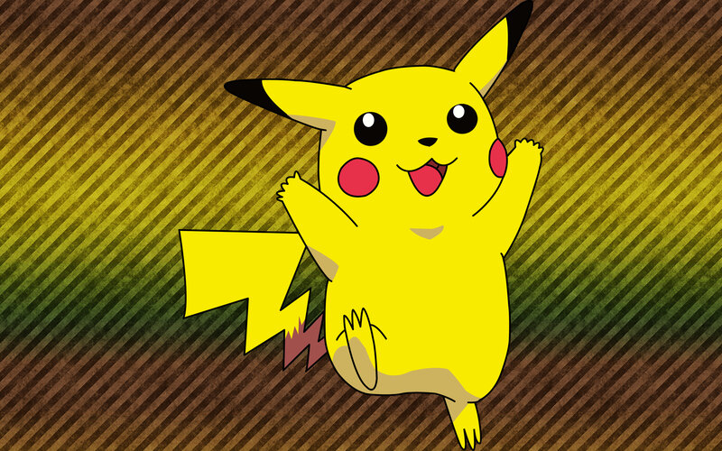 Yellow Pikachu Character — Playful