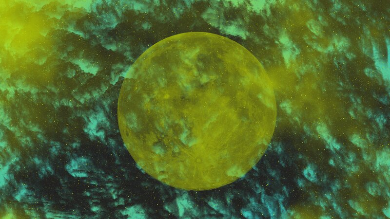 Yellow Planet in Space