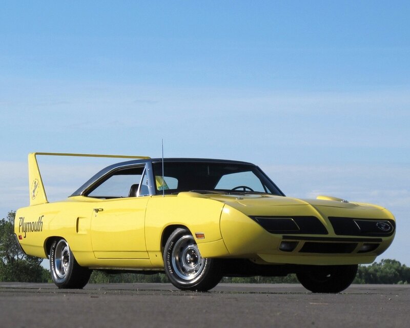 Yellow Plymouth Superbird