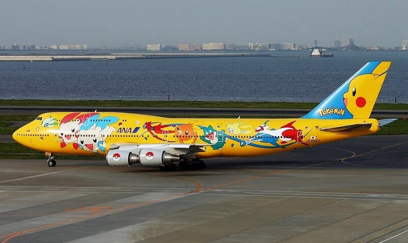 Yellow Pokemon Airplane — Calm, Afternoon