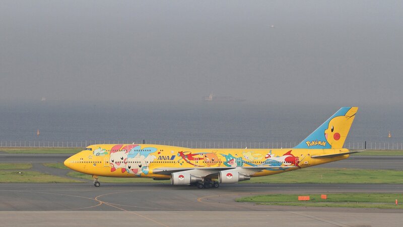 Yellow Pokemon Airplane — Hazy