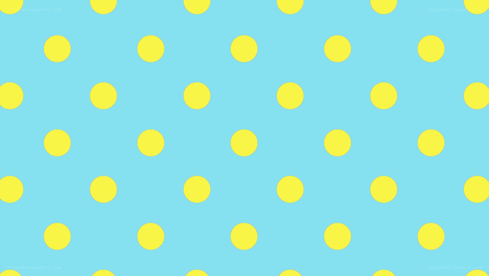 yellow polka dots on blue