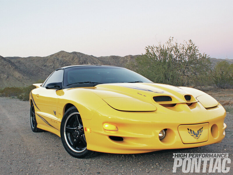 Yellow Pontiac Firebird — Dramatic