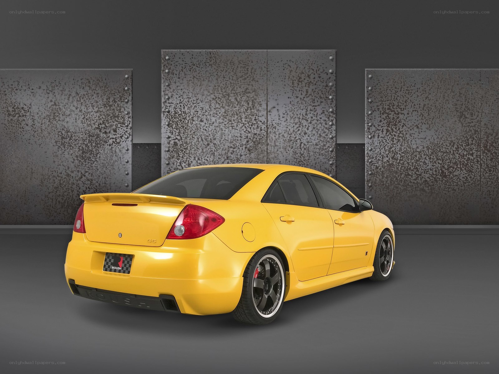 Yellow Pontiac G6 sedan