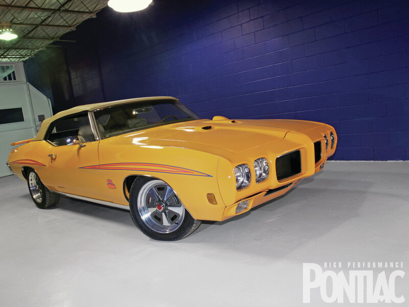 Yellow Pontiac Gto Convertible — Dramatic