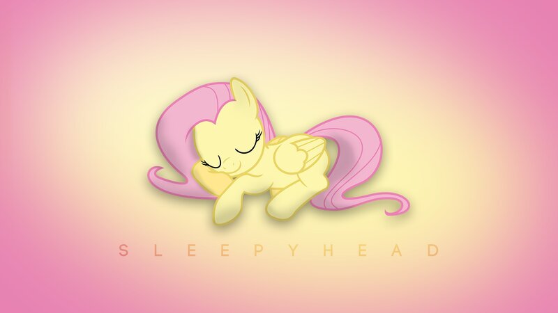 Yellow Pony Sleeping — Pink, Serene