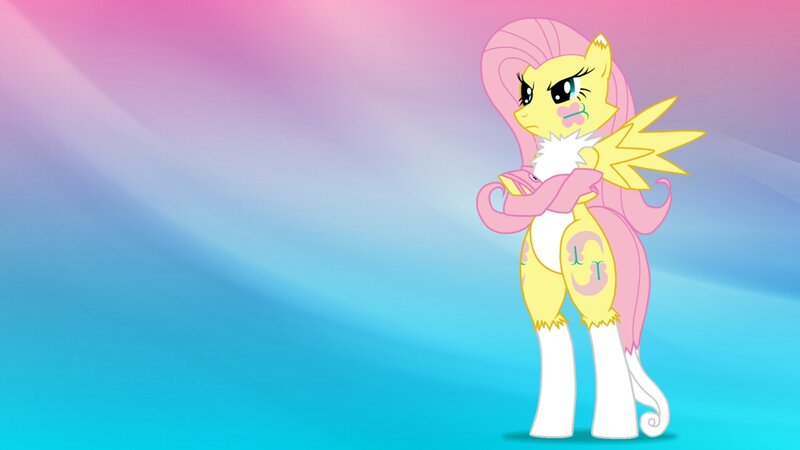 Yellow Pony with Pink Hair — Dramatic