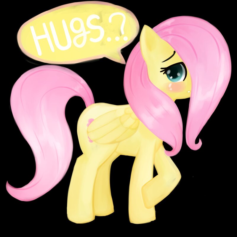 Yellow Pony with Pink Hair — Shy