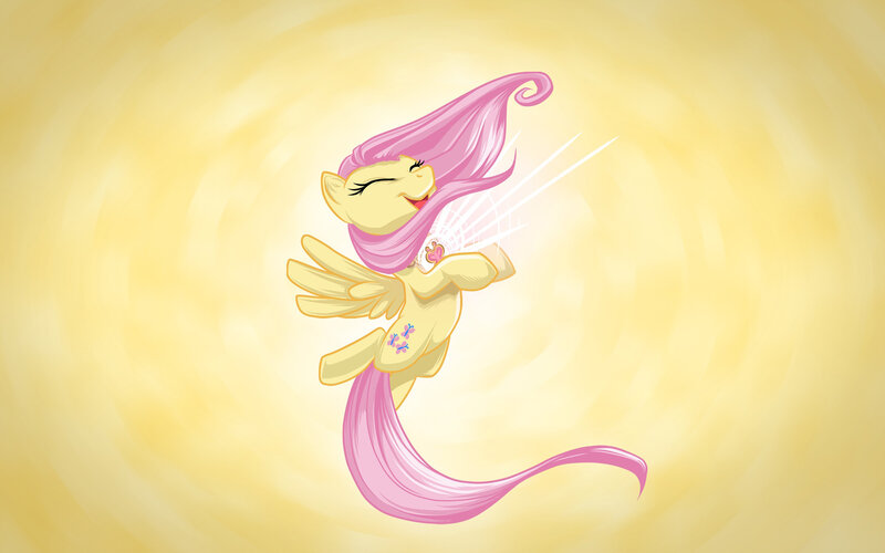 Yellow Pony with Pink Hair