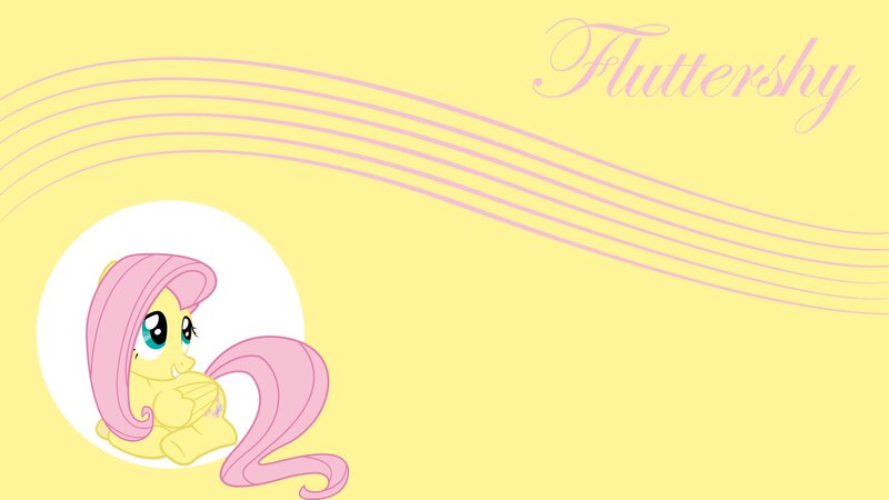 Yellow Pony with Pink Mane — Calm, Digital Art