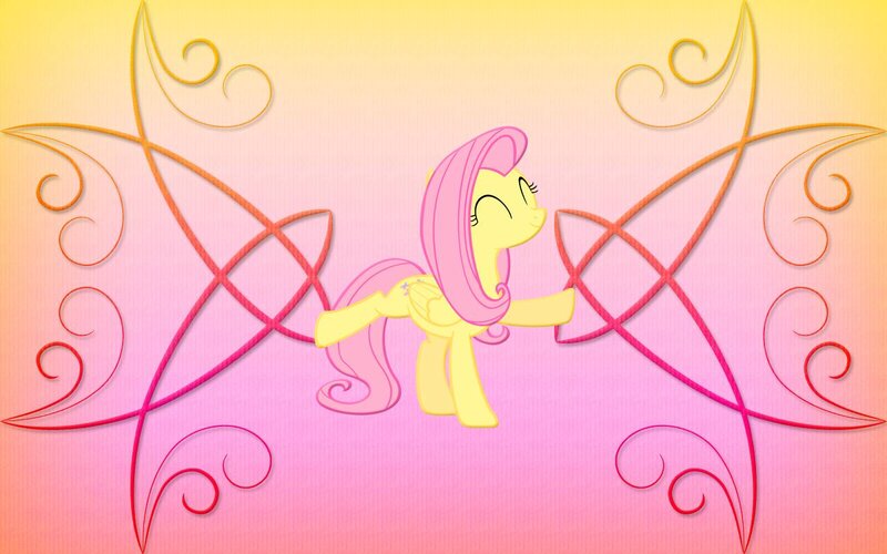 Yellow Pony with Pink Mane — Calm