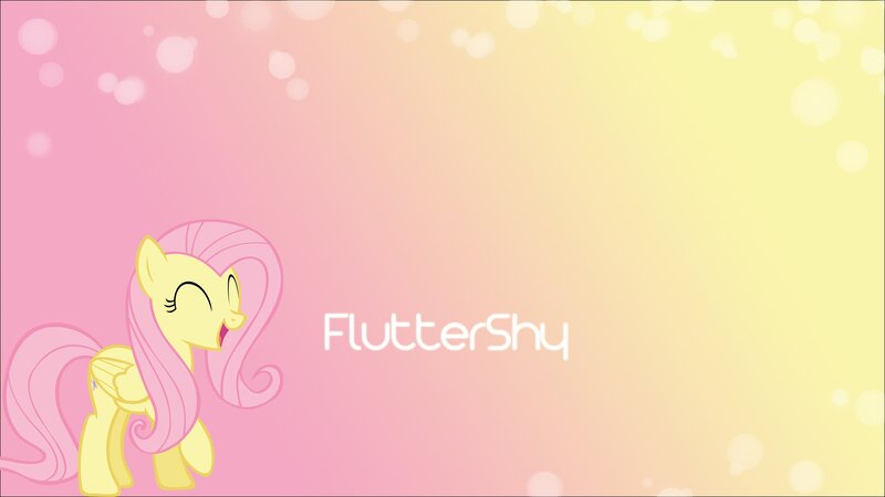 Yellow Pony with Pink Mane — Cheerful, Digital Art, Text