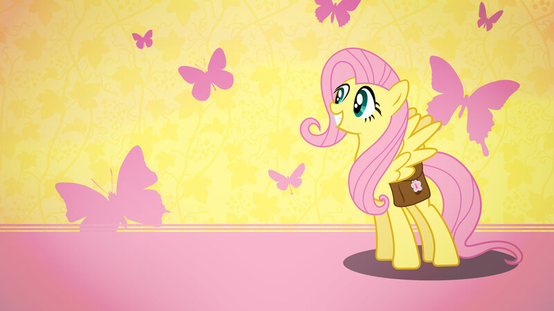 Yellow Pony with Pink Mane — Cheerful, Digital Art