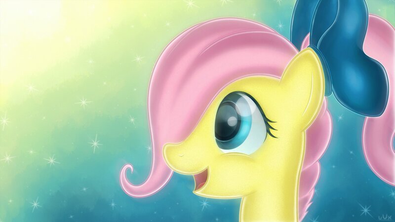 Yellow Pony with Pink Mane — Dreamy, Digital Art