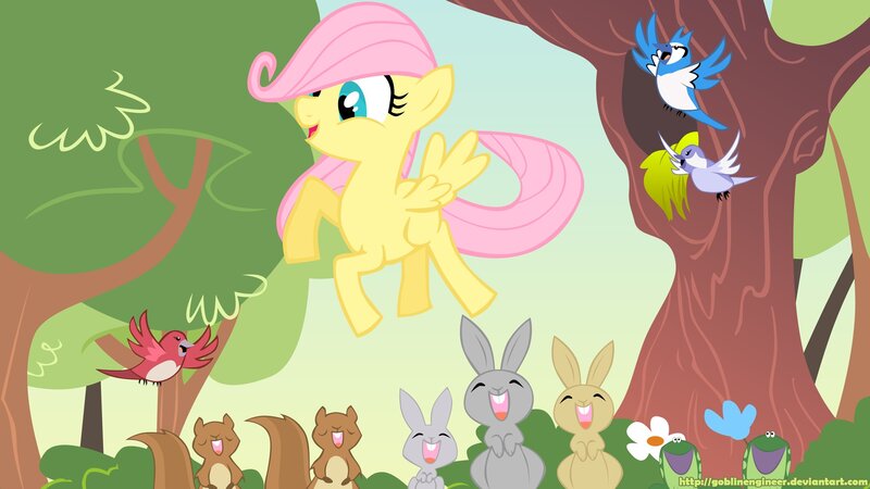 Yellow Pony with Pink Mane — Green, Playful