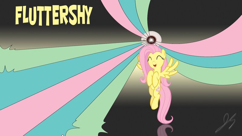 Yellow Pony with Pink Mane — Joyful, Digital Art