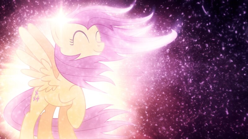 Yellow Pony with Purple Mane
